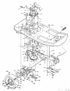 Page C Diagram and Parts List for 502254133  Craftsman Lawn Tractor