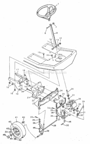 Page D Diagram and Parts List for 502254133  Craftsman Lawn Tractor