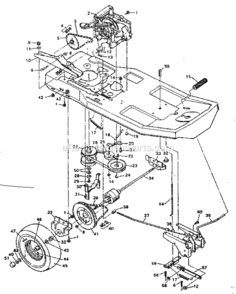 Part Location Diagram of 55838E Craftsman Bridge