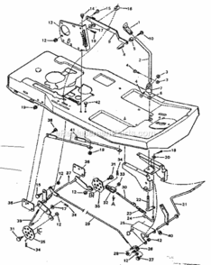 Page E Diagram and Parts List for 502254140  Craftsman Lawn Tractor