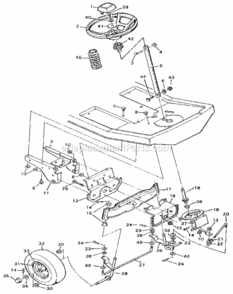 Page D Diagram and Parts List for 502254141  Craftsman Lawn Tractor