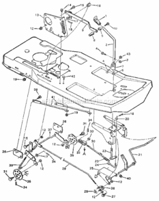 Page E Diagram and Parts List for 502254141  Craftsman Lawn Tractor