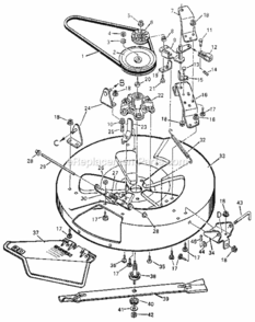Page F Diagram and Parts List for 502254141  Craftsman Lawn Tractor