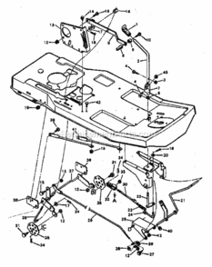 Page E Diagram and Parts List for 502254142  Craftsman Lawn Tractor