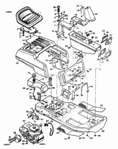 Page B Diagram and Parts List for 502254150  Craftsman Lawn Tractor