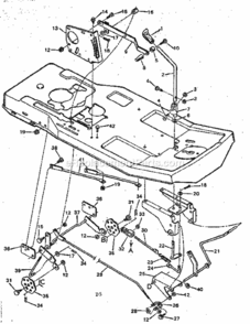 Page E Diagram and Parts List for 502254151  Craftsman Lawn Tractor