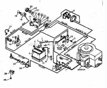 Page A Diagram and Parts List for 502254152  Craftsman Lawn Tractor