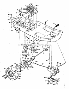 Page C Diagram and Parts List for 502254152  Craftsman Lawn Tractor