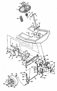 Page D Diagram and Parts List for 502254152  Craftsman Lawn Tractor