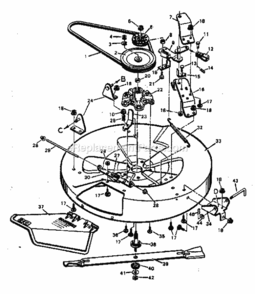 Page F Diagram and Parts List for 502254152  Craftsman Lawn Tractor