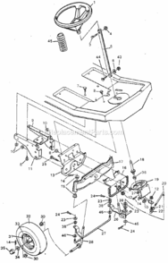 Page D Diagram and Parts List for 502254153  Craftsman Lawn Tractor