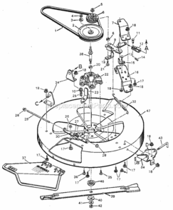 Part Location Diagram of 403330 Craftsman Complete Deck