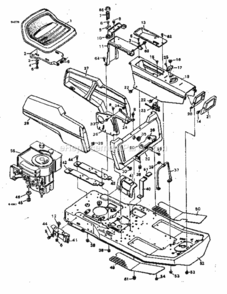 Page B Diagram and Parts List for 502254170  Craftsman Lawn Tractor