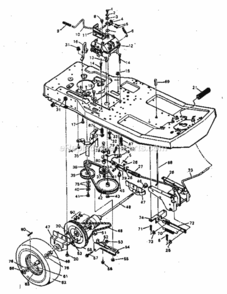 Page C Diagram and Parts List for 502254170  Craftsman Lawn Tractor