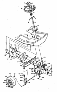 Page D Diagram and Parts List for 502254170  Craftsman Lawn Tractor