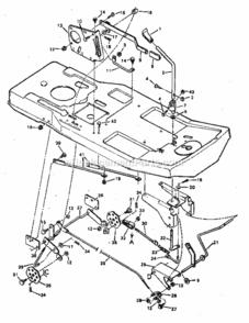 Page E Diagram and Parts List for 502254170  Craftsman Lawn Tractor