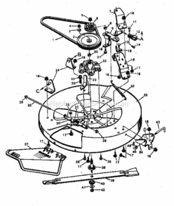 Page F Diagram and Parts List for 502254170  Craftsman Lawn Tractor