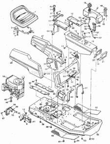 Part Location Diagram of 55348 Craftsman Strut Plate