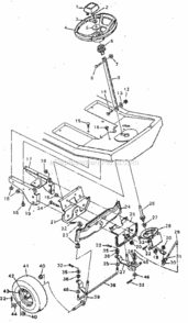 Page D Diagram and Parts List for 502254171  Craftsman Lawn Tractor