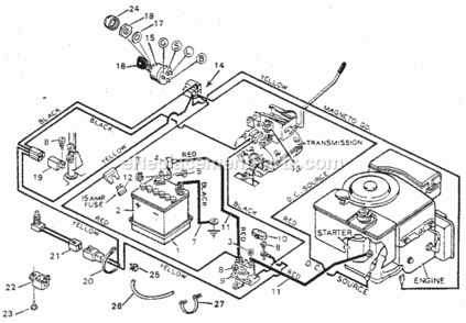 Part Location Diagram of 24666 Craftsman 30 Mulch Kit
