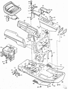 Page B Diagram and Parts List for 502254172  Craftsman Lawn Tractor