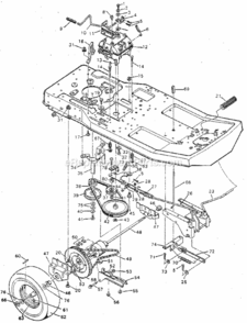 Page C Diagram and Parts List for 502254172  Craftsman Lawn Tractor