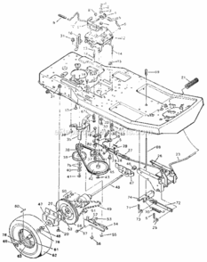Part Location Diagram of 56128Z Craftsman Shift Gate