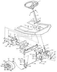 Page D Diagram and Parts List for 502254173  Craftsman Lawn Tractor