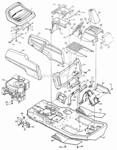 Page A Diagram and Parts List for 502254180  Craftsman Lawn Tractor
