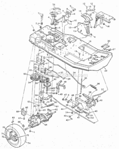 Page B Diagram and Parts List for 502254180  Craftsman Lawn Tractor