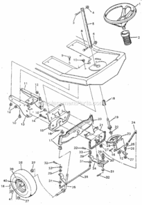 Page C Diagram and Parts List for 502254180  Craftsman Lawn Tractor