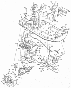 Page B Diagram and Parts List for 502254190  Craftsman Lawn Tractor