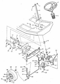 Page C Diagram and Parts List for 502254190  Craftsman Lawn Tractor