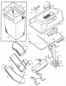 Part Location Diagram of 54562E701 Craftsman Bracket