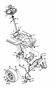 Page D Diagram and Parts List for 502254210  Craftsman Lawn Tractor