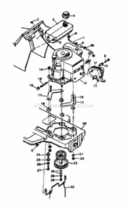 Part Location Diagram of 91095 Craftsman Engine
