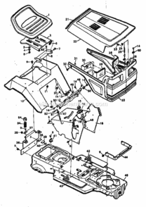 Page B Diagram and Parts List for 502254211  Craftsman Lawn Tractor