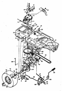 Page C Diagram and Parts List for 502254211  Craftsman Lawn Tractor
