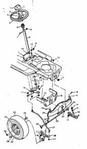 Page D Diagram and Parts List for 502254211  Craftsman Lawn Tractor