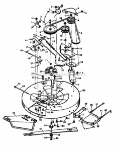Page F Diagram and Parts List for 502254211  Craftsman Lawn Tractor