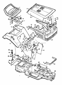 Page A Diagram and Parts List for 502254260  Craftsman Lawn Tractor