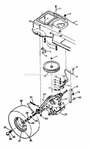 Page C Diagram and Parts List for 502254260  Craftsman Lawn Tractor