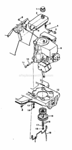 Page D Diagram and Parts List for 502254260  Craftsman Lawn Tractor