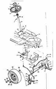 Page E Diagram and Parts List for 502254260  Craftsman Lawn Tractor