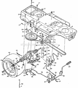Page D Diagram and Parts List for 502254280  Craftsman Lawn Tractor