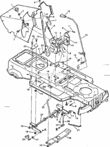 Page E Diagram and Parts List for 502254280  Craftsman Lawn Tractor