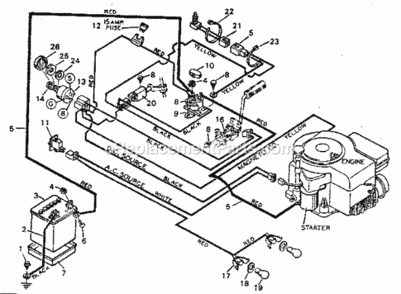 Page G Diagram and Parts List for 502254280  Craftsman Lawn Tractor