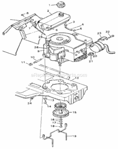 Page A Diagram and Parts List for 502254281  Craftsman Lawn Tractor