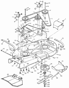 Page F Diagram and Parts List for 502254281  Craftsman Lawn Tractor