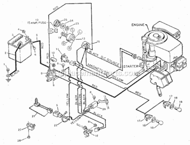 Page A Diagram and Parts List for 502254690  Craftsman Lawn Tractor